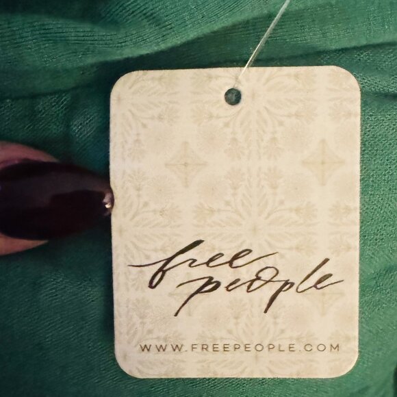 Free People Sasha Convertible Maxi Dress Green SMALL NWT - Picture 6 of 7